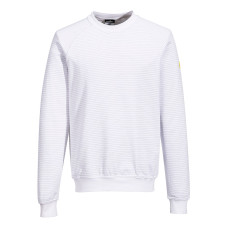 Portwest AS24 Anti-Static ESD Sweatshirt, White L