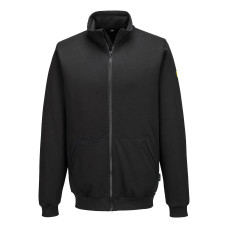 Portwest AS25 - Anti-Static ESD Zip Sweatshirt Black L