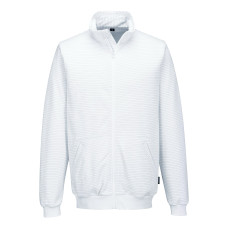 Portwest AS25 - Anti-Static ESD Felpa Zip Bianco L