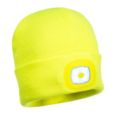Portwest B029 USB Rechargeable LED Headlamp, Yellow