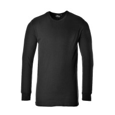Portwest B123 Long Sleeve Thermal Shirt, Black