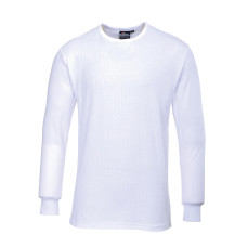 Portwest B123 Long Sleeve Thermal Shirt, White
