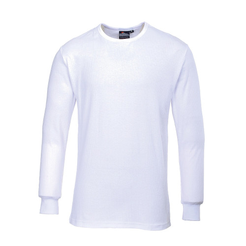 Portwest B123 Long Sleeve Thermal Shirt, White