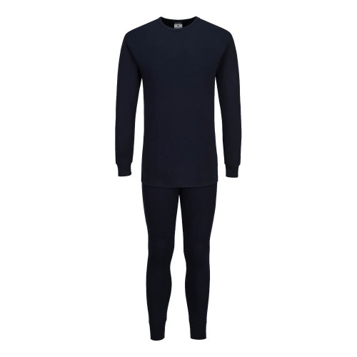 Portwest B127NVR Long Sleeve Thermal Shirt Navy Blue