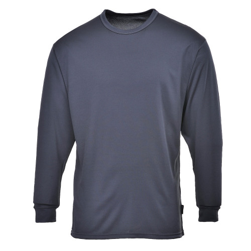 Portwest B133 Long Sleeve Thermal Baselayer Shirt, Charcoal Grey