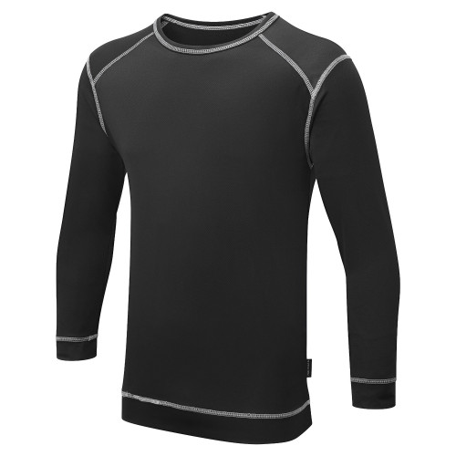 Portwest B153 Base Pro antibacterial thermal shirt, Black