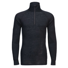 Portwest B184 Merino Wool Quarter Zip Base Layer Top, Black