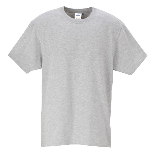 Portwest B195 T-shirt Heather Grey Color 100% Cotton