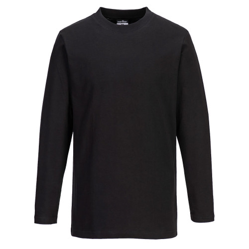 Portwest B196 Long Sleeve T-Shirt, Black