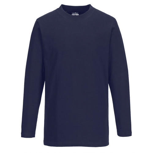 Portwest B196 Long Sleeve T-shirt, Navy Blue