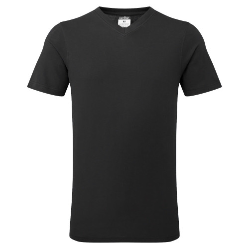 Portwest B197 V-Neck Cotton T-Shirt, Black