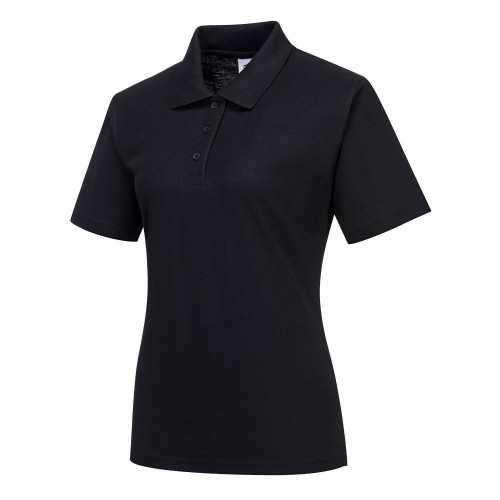 Portwest B209 Polo Donna Napoli, Nero 195g