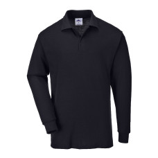 Portwest B212 Polo manica lunga, Nero 210g