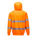 Portwest B304 Hi-Vis Hooded Sweatshirt, Orange