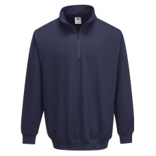 Portwest B309 Sorrento Zip Neck Sweatshirt, Navy Blue