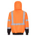 Portwest B315 Hi-Vis Two-Tone Hooded Sweatshirt, Orange/Black