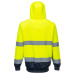 Portwest B316 Hi-Vis Two-Tone Hooded Sweatshirt, Yellow/Navy