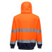 Portwest B317 Hi-Vis Two-Tone Full Zip Hoody, Orange/Navy