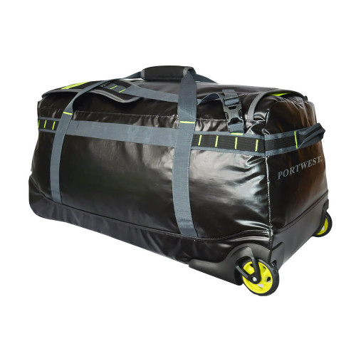 Portwest B951 PW3 100L Water Resistant Trolley Duffel Bag, Black