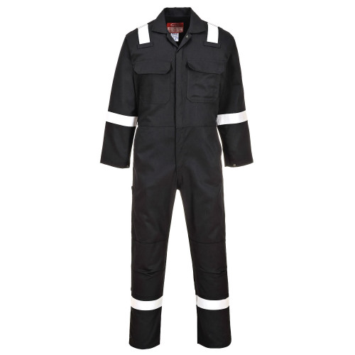 Portwest BIZ5 Bizweld Iona Fire Retardant Suit, Black
