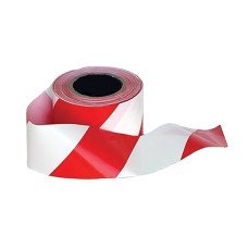 Portwest BT10 Warning Tape, Red/White