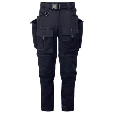 Portwest BX321 Pantaloni modulari 3 in 1, Nero/Giallo