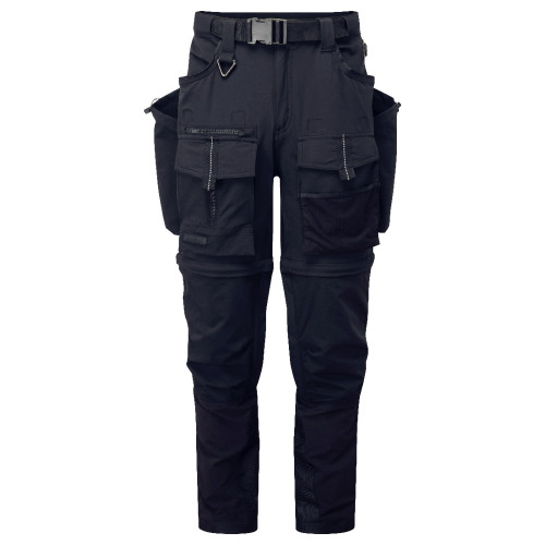 Portwest BX321 3 in 1 Modular Trousers, Black/Yellow