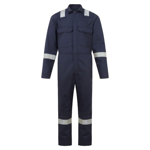 Portwest BZ506 Bizweld Hooded Suit, Blue Navy