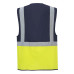 Portwest C276 Executive Paris Vest, Yellow/Navy Blue