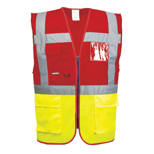 Portwest C276 Executive Paris Vest, Yellow/Red Portwest C276 Executive Paris Vest, Yellow/Red