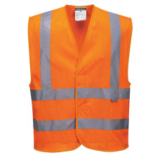 Portwest C370 MeshAir Hi-Vis Vertical Band Vest, Orange