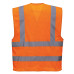 Portwest C370 MeshAir Hi-Vis Vertical Band Vest, Orange Portwest C370 MeshAir Hi-Vis Vertical Band Vest, Orange