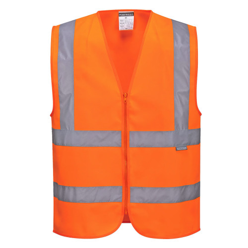 Portwest C375 Gilet una banda orizzontale e due verticali Hi-Vis, Arancione Portwest C375 Gilet una banda orizzontale e due verticali Hi-Vis, Arancione