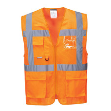 Portwest C376 Executive Athens MeshAir Hi-Vis Vest, Orange