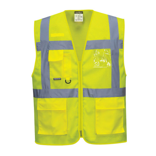 Portwest C376 Executive Athens MeshAir Hi-Vis Vest, Yellow Portwest C376 Executive Athens MeshAir Hi-Vis Vest, Yellow