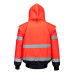 Portwest C465 Two-Tone Hi-Vis Bomber, Red/Navy Blue