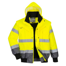 Portwest C465 Bomber Bicolore Hi-Vis, Giallo/Grigio