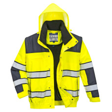 Portwest C466 Bomber Classic Hi-Vis, Yellow/Navy
