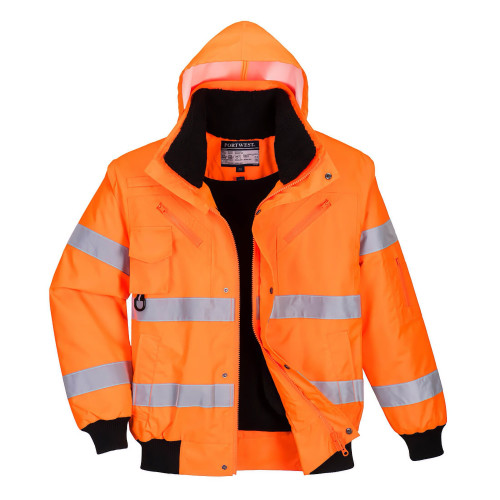 Portwest C467 Bomber 3 in 1 Hi-Vis, Orange Portwest C467 Bomber 3 in 1 Hi-Vis, Orange