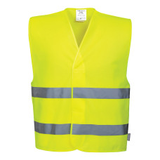 Portwest C474 2 Band Hi-Vis Vest, Yellow