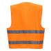 Portwest C475 Vest with Hi-Vis badge holder, Orange