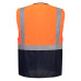 Portwest C476 Warsaw Executive Vest, Orange/Navy Blue Portwest C476 Warsaw Executive Vest, Orange/Navy Blue