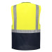 Portwest C476 Warsaw Executive Vest, Yellow/Navy Blue Portwest C476 Warsaw Executive Vest, Yellow/Navy Blue