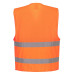 Portwest C494 Hi-Vis half mesh vest, Orange