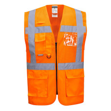 Portwest C496 Executive Madrid Mesh Hi-Vis Vest, Orange