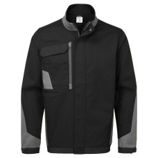 Portwest CD110BYR WX1 Cotton Work Jacket Black/Grey