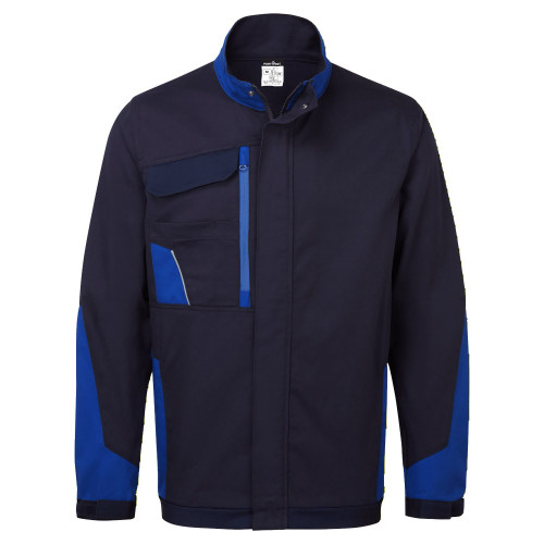 Portwest CD110NRR Work Jacket WX1 Cotton Navy/Red