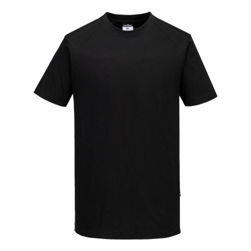 Portwest CD811BKR WX2 Cotton T-Shirt Black 150g