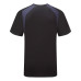 Portwest CD811BNR T-Shirt WX2 Cotton Black/Navy Blue 150g