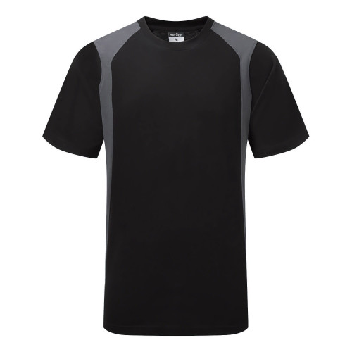 Portwest CD811BYR T-Shirt WX2 Cotton Black/Grey 150g
